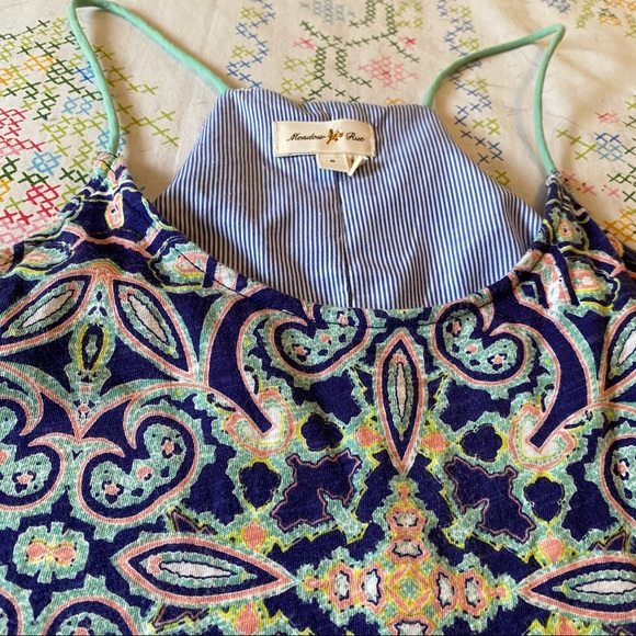 Meadow Rue Anthropologie Paisley Sleeveless Top - Picture 3 of 6